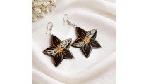 New Handcrafted Beautiful Painting Wood Earrings